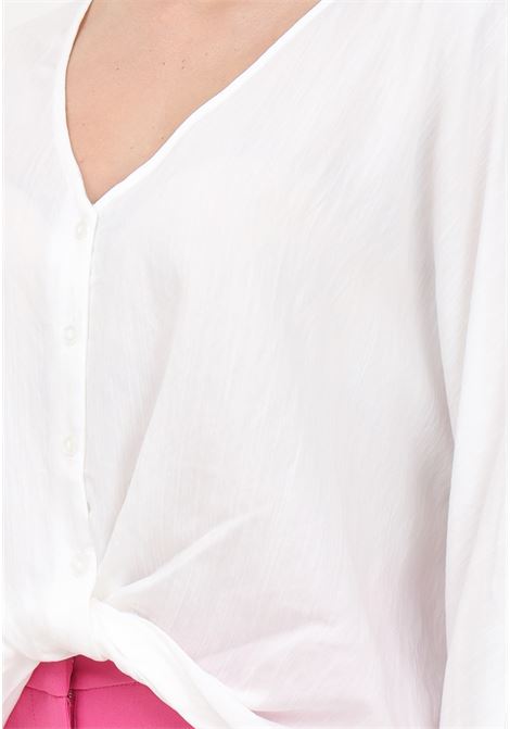 Camicia bianca da donna firmata only con arricciatura sul fondo ONLY | 15252779Cloud Dancer
